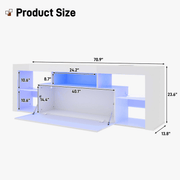 71" Floating LED TV Stand for 85inch TV