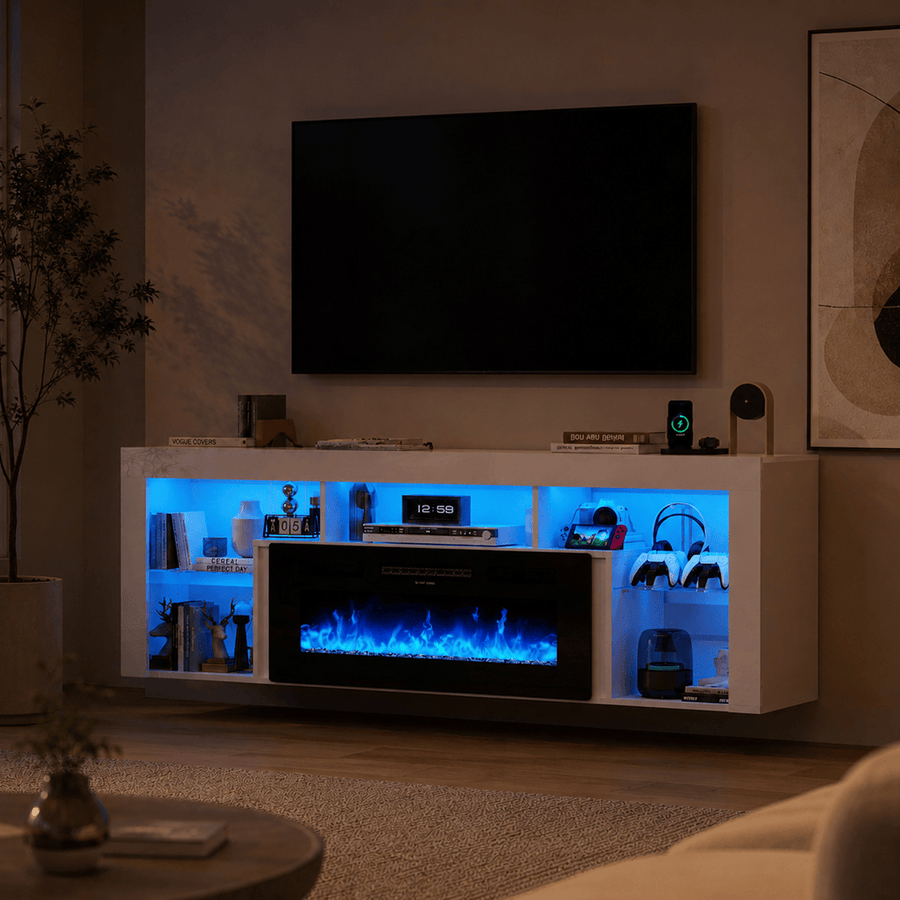 71" Floating LED TV Stand for 85inch TV