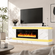 71"/ 81" Modern Electric Fireplace TV Stand Entertainment Center