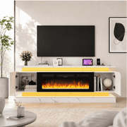 71"/ 81" Modern Electric Fireplace TV Stand Entertainment Center