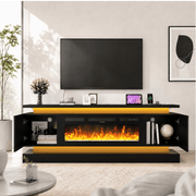 71"/ 81" Modern Electric Fireplace TV Stand Entertainment Center