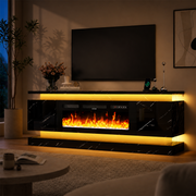 71"/ 81" Modern Electric Fireplace TV Stand Entertainment Center