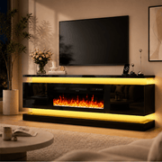 71"/ 81" Modern Electric Fireplace TV Stand Entertainment Center