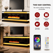 71"/ 81" Modern Electric Fireplace TV Stand Entertainment Center