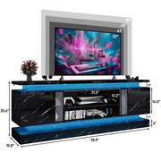 71"/ 81" Modern Electric Fireplace TV Stand Entertainment Center