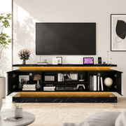 71"/ 81" Modern Electric Fireplace TV Stand Entertainment Center