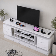 71"/ 81" Modern Electric Fireplace TV Stand Entertainment Center