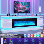 71"/ 81" Modern Electric Fireplace TV Stand Entertainment Center