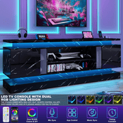 71"/ 81" Modern Electric Fireplace TV Stand Entertainment Center