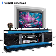 71"/ 81" Modern Electric Fireplace TV Stand Entertainment Center