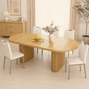 71" Oval Wood Kitchen Dining Room Table