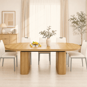 71" Oval Wood Kitchen Dining Room Table
