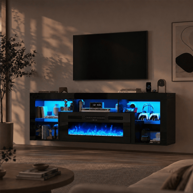 71" Floating LED TV Stand for 85inch TV