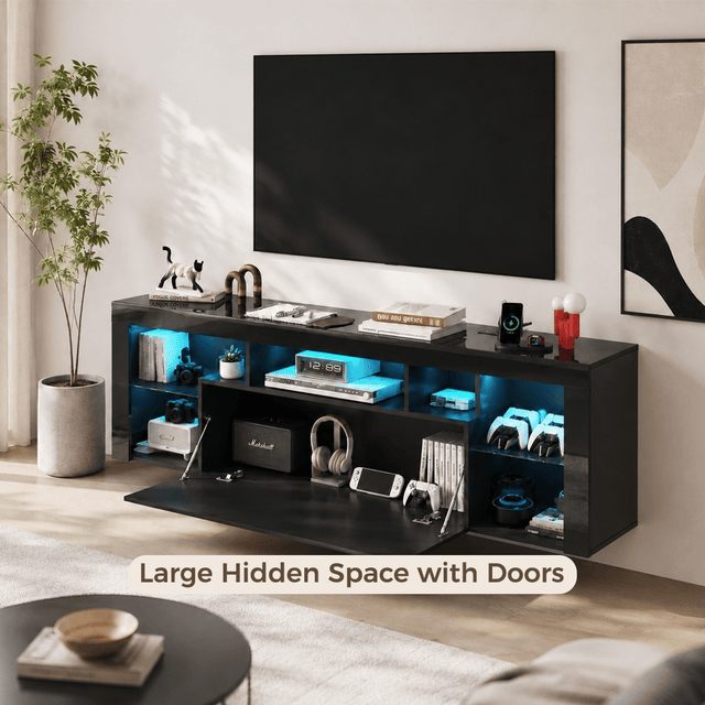 71" Floating LED TV Stand for 85inch TV