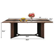 71"/ 78"/ 94" Rectangle Wood Kitchen Dining Room Table