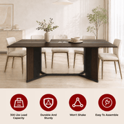 71"/ 78"/ 94" Rectangle Wood Kitchen Dining Room Table