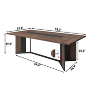 71"/ 78"/ 94" Rectangle Wood Kitchen Dining Room Table