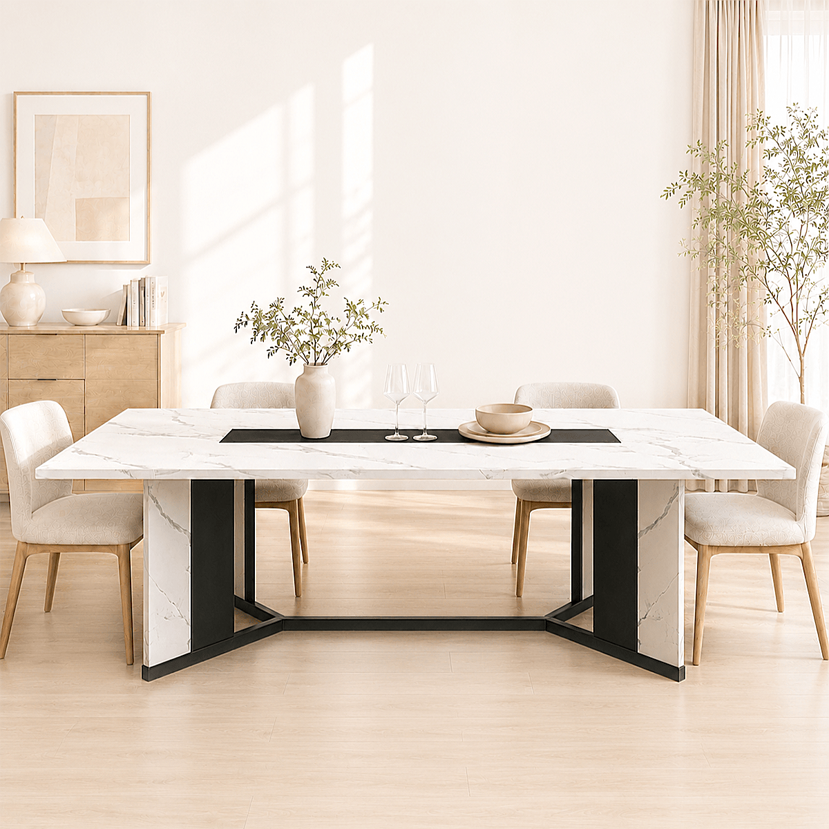 71"/ 78"/ 94" Rectangle Wood Kitchen Dining Room Table