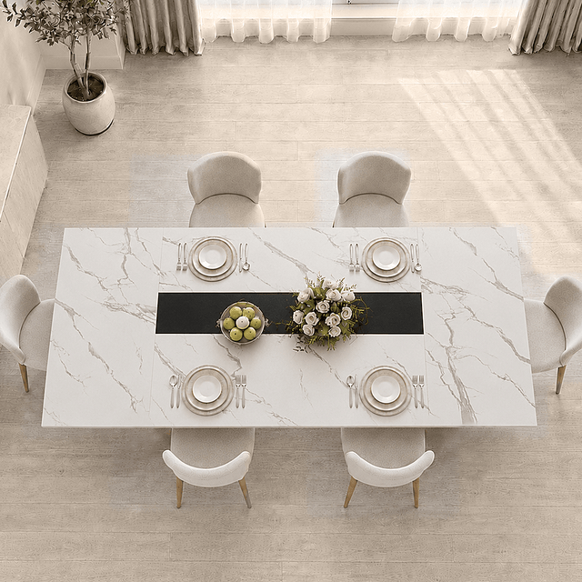 71"/ 78"/ 94" Rectangle Wood Kitchen Dining Room Table