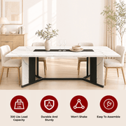 71"/ 78"/ 94" Rectangle Wood Kitchen Dining Room Table