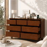 7 Drawer Dresser Wood Chest of Drawers