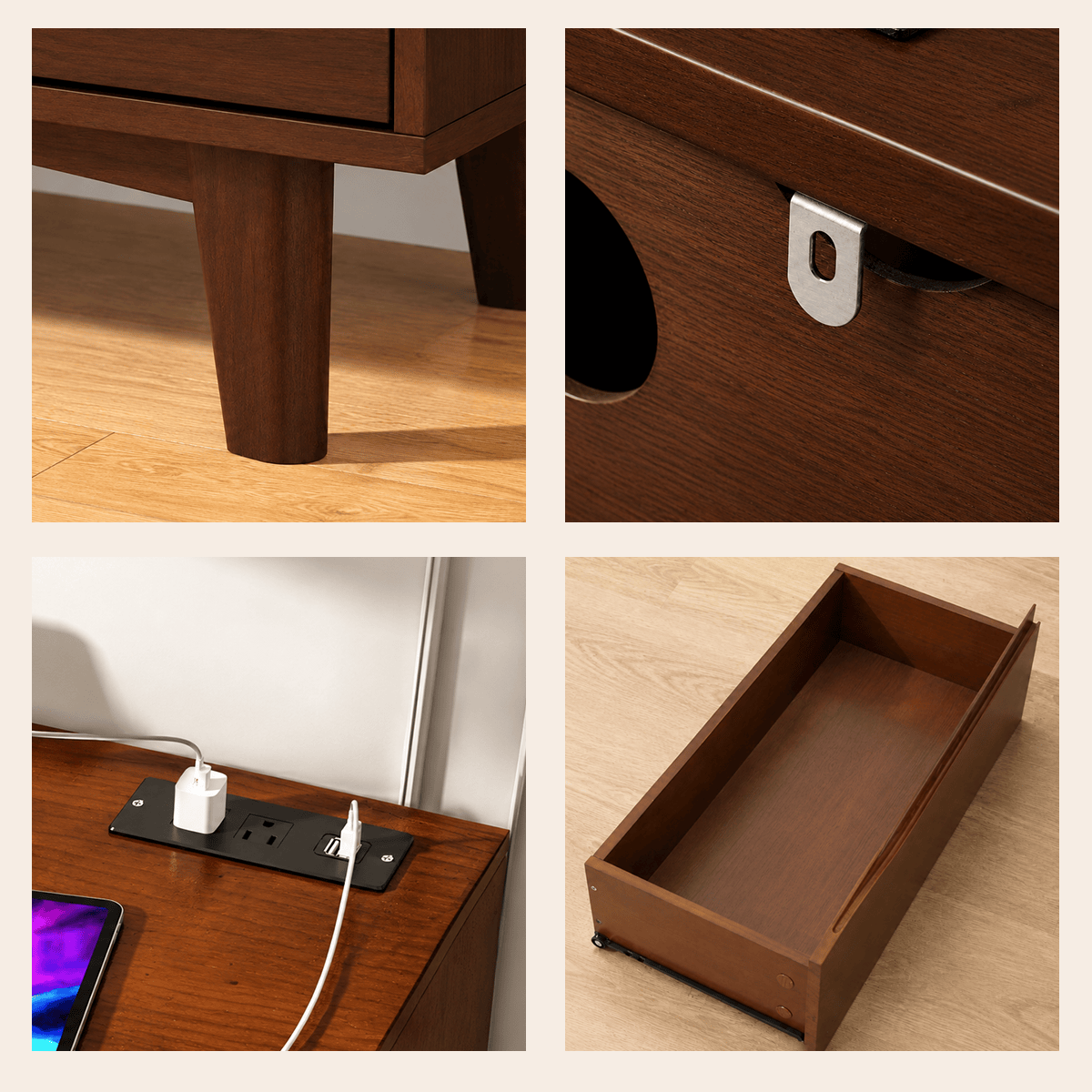7 Drawer Dresser Wood Chest of Drawers