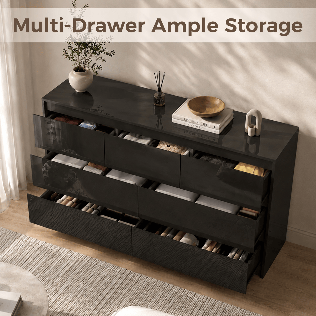 7/ 9/ 10/ 12 /18  Drawer Dresser Modern Chest of Drawers