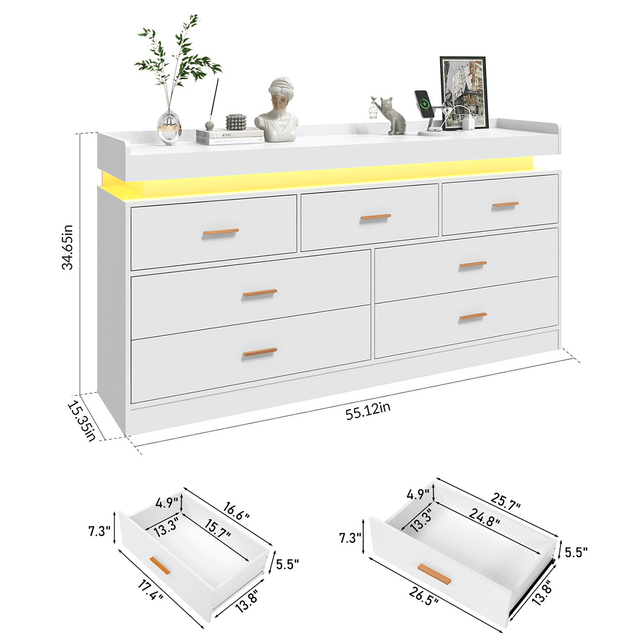 5/ 6/ 7/ 8/ 9/ 10/ 12/ 16 Drawer Dresser Modern Chest of Drawers