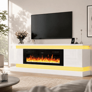 71"/ 81" Modern Electric Fireplace TV Stand Entertainment Center