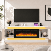71"/ 81" Modern Electric Fireplace TV Stand Entertainment Center