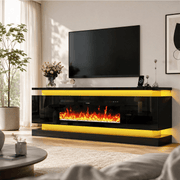 71"/ 81" Modern Electric Fireplace TV Stand Entertainment Center