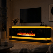 71"/ 81" Modern Electric Fireplace TV Stand Entertainment Center