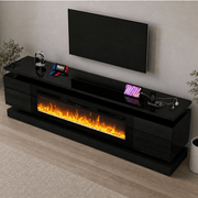 71"/ 81" Modern Electric Fireplace TV Stand Entertainment Center