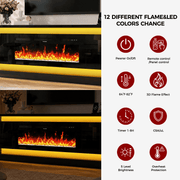 71"/ 81" Modern Electric Fireplace TV Stand Entertainment Center