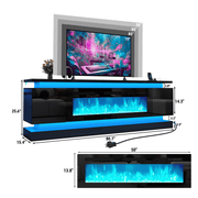 71"/ 81" Modern Electric Fireplace TV Stand Entertainment Center