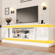 71"/ 81" Modern Electric Fireplace TV Stand Entertainment Center