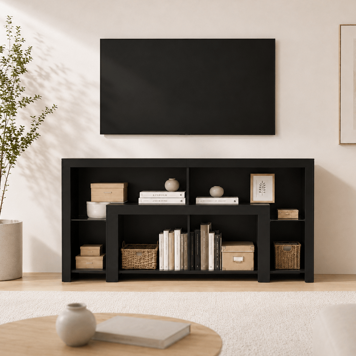 Electric Fireplace 82"/ 94.5" TV Stand Entertainment Center