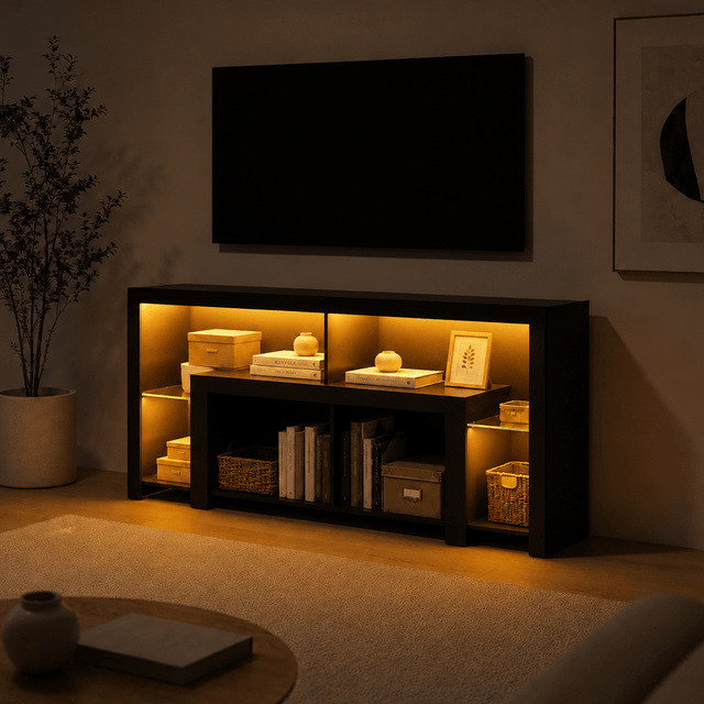 Electric Fireplace 82"/ 94.5" TV Stand Entertainment Center