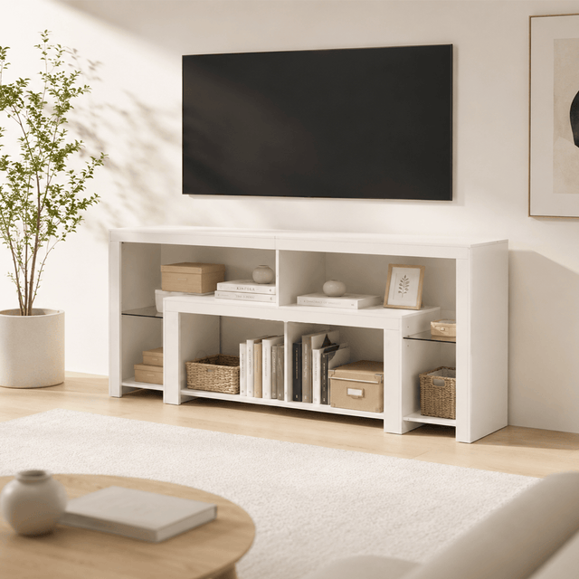 Electric Fireplace 82"/ 94.5" TV Stand Entertainment Center