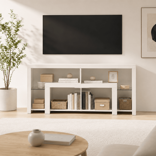 Electric Fireplace 82"/ 94.5" TV Stand Entertainment Center