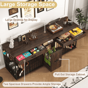 87" Modern Dog Crate TV Stand Dog Kennel Furniture