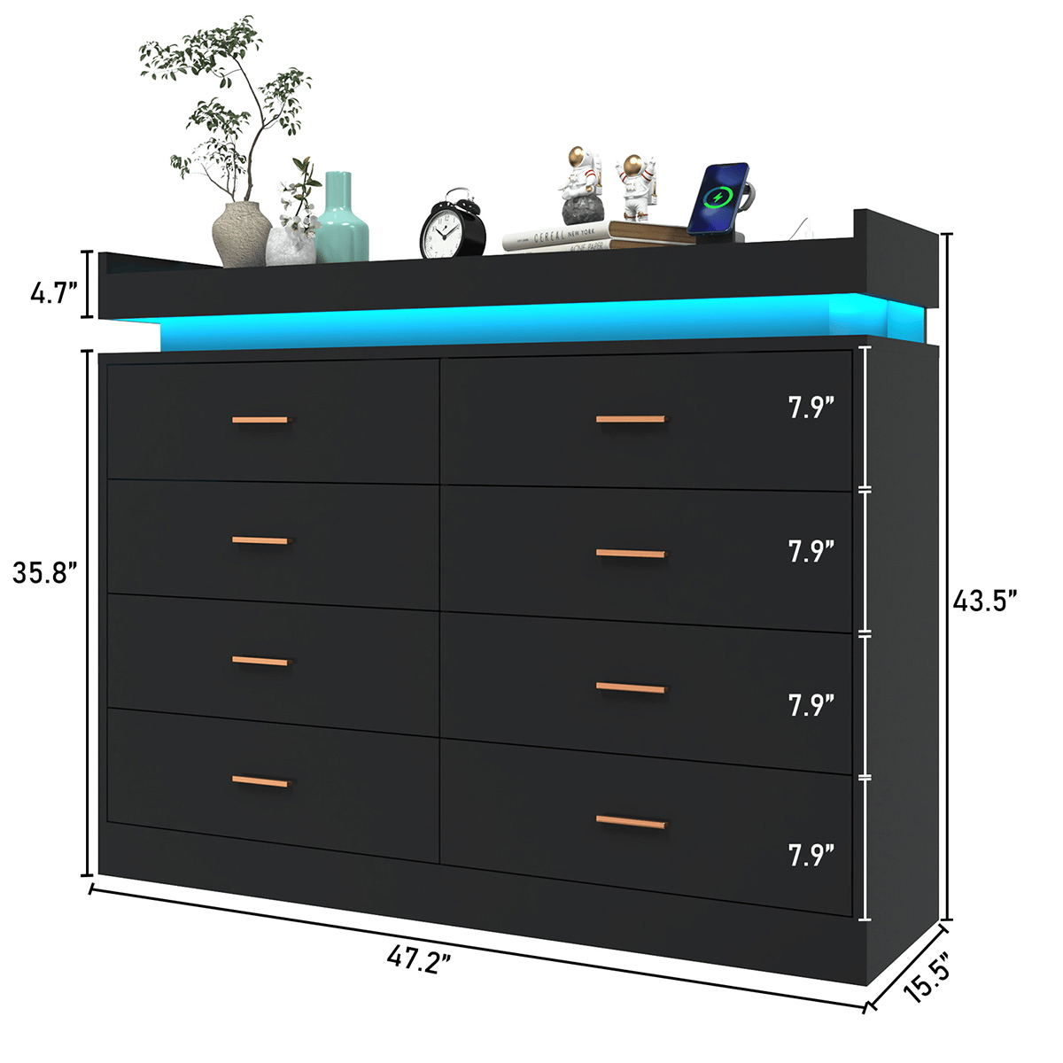 5/ 6/ 7/ 8/ 9/ 10/ 12/ 16 Drawer Dresser Modern Chest of Drawers