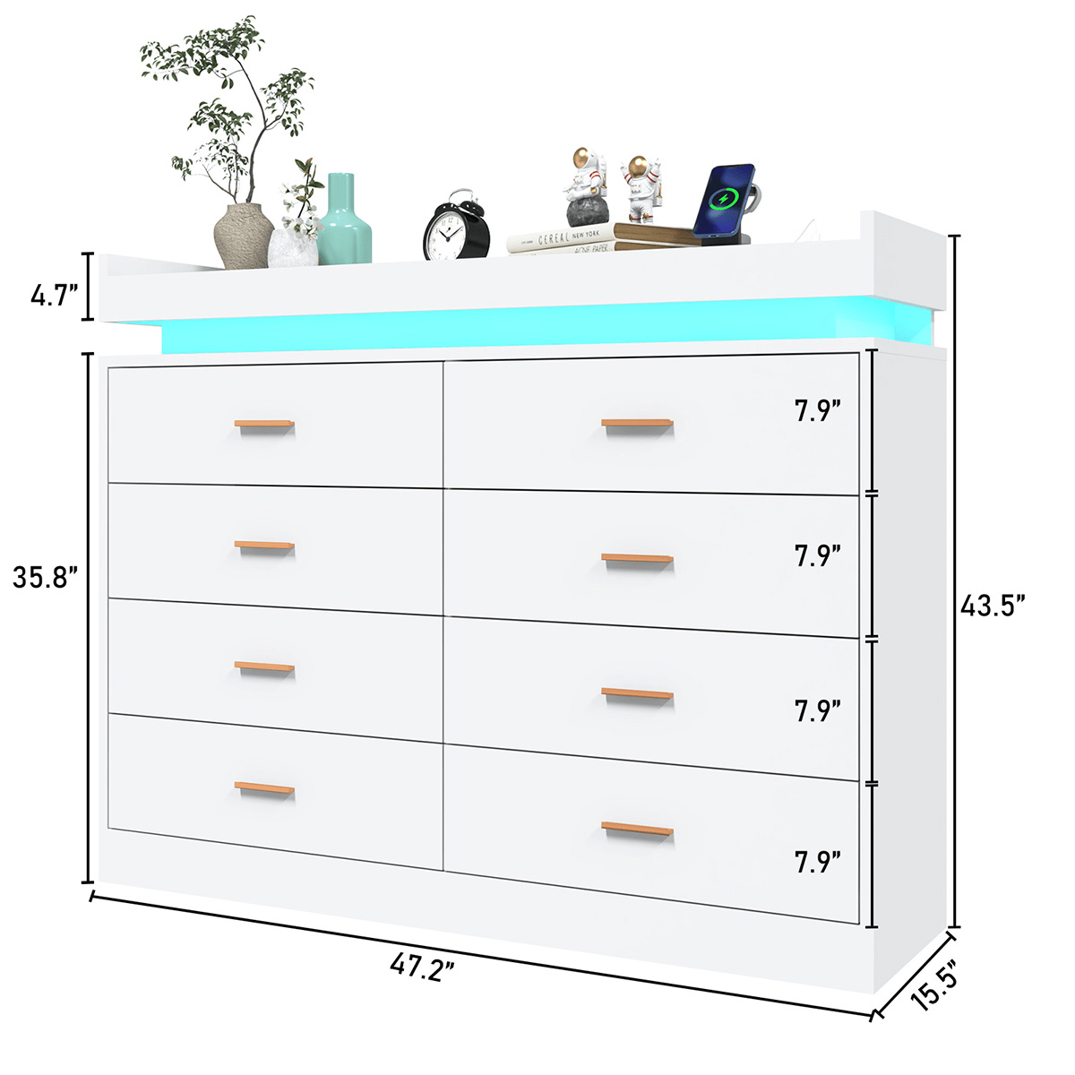 5/ 6/ 7/ 8/ 9/ 10/ 12/ 16 Drawer Dresser Modern Chest of Drawers
