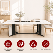 71"/ 78"/ 94" Rectangle Wood Kitchen Dining Room Table