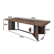 71"/ 78"/ 94" Rectangle Wood Kitchen Dining Room Table