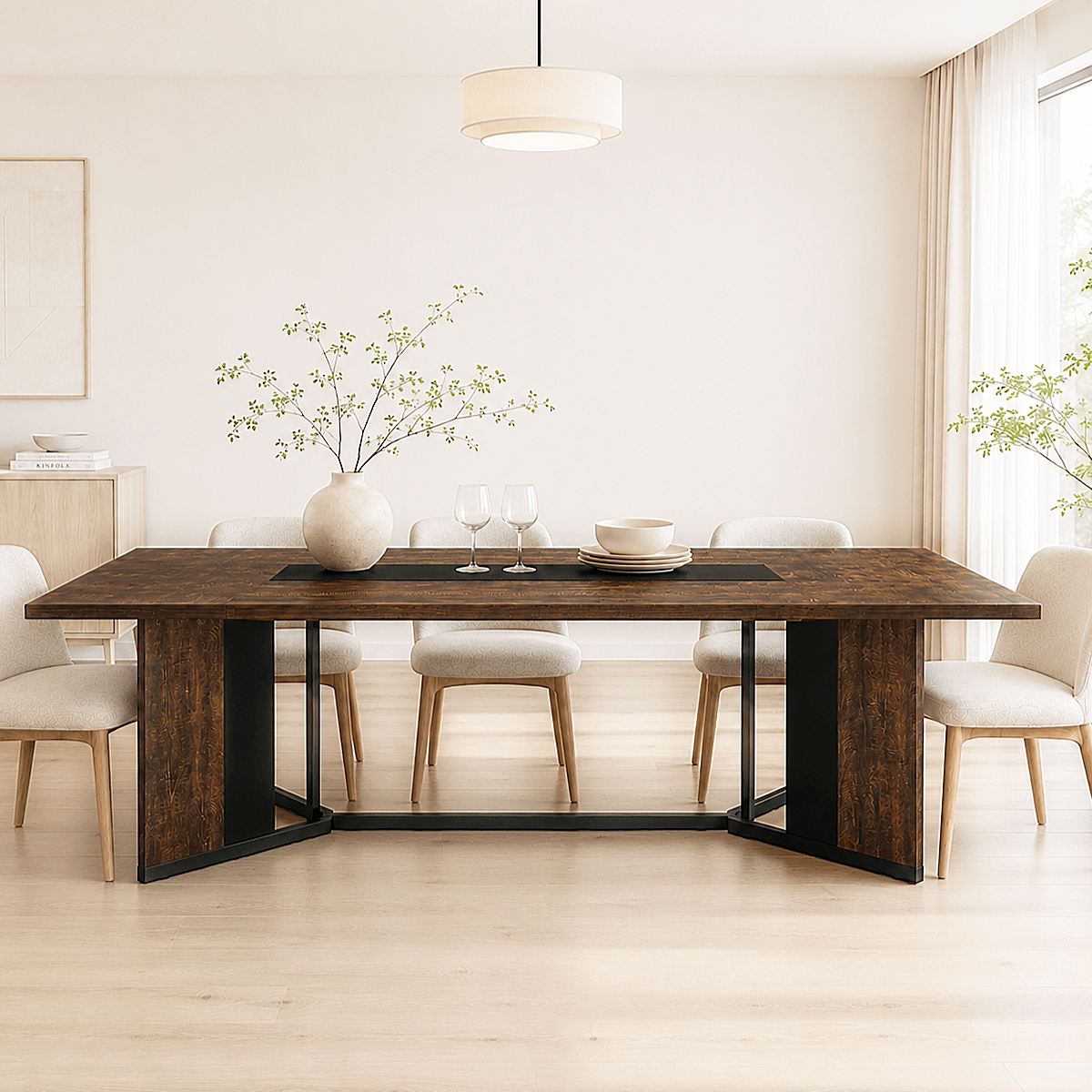 71"/ 78"/ 94" Rectangle Wood Kitchen Dining Room Table