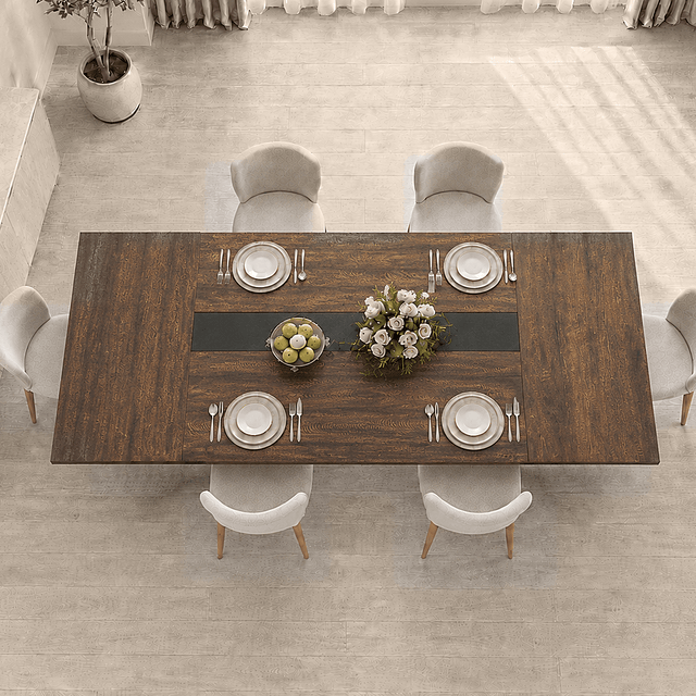 71"/ 78"/ 94" Rectangle Wood Kitchen Dining Room Table