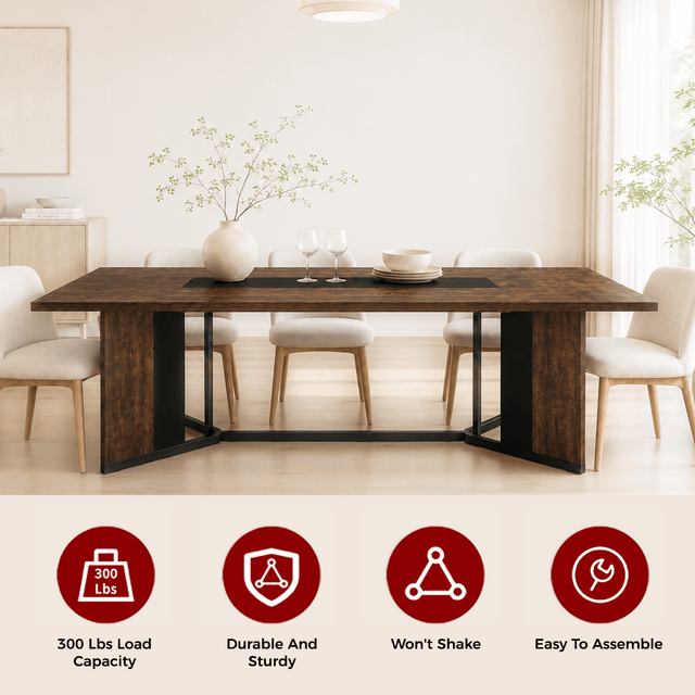 71"/ 78"/ 94" Rectangle Wood Kitchen Dining Room Table