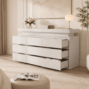9 Drawer Dresser Modern Chest of Drawers