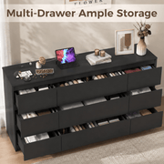 7/ 9/ 10/ 12 /18  Drawer Dresser Modern Chest of Drawers